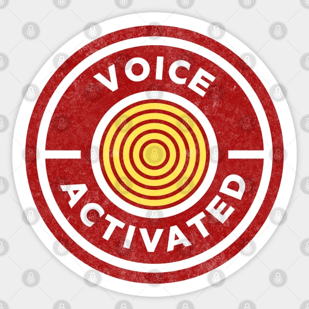 VOICE ACTIVATED - LABEL DESIGN Sticker by Off the Page